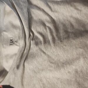 Heatyer Grey off shoulder fleece top